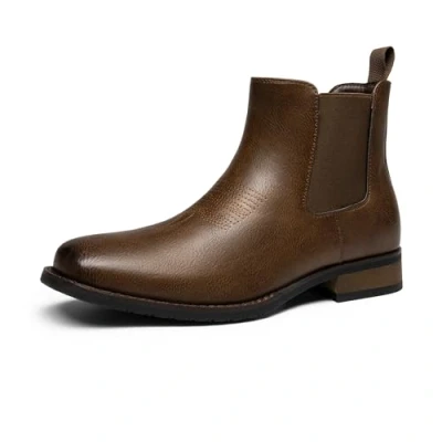 Abbildung von Bruno Marc Herren Stiefel Chelsea Boots Stiefeletten Komfort Stiefel,Size 44,Braun Pu,BMUMAB2402