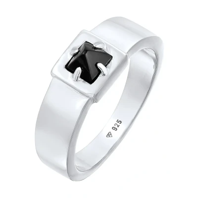 Abbildung von Kuzzoi Basic LOOK Ring, Herren, Größe: 62, Silber