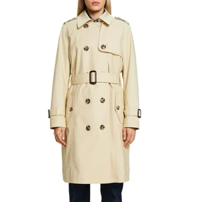 Abbildung von Esprit Classic Trenchcoat, Damen, Größe: XL, Sand