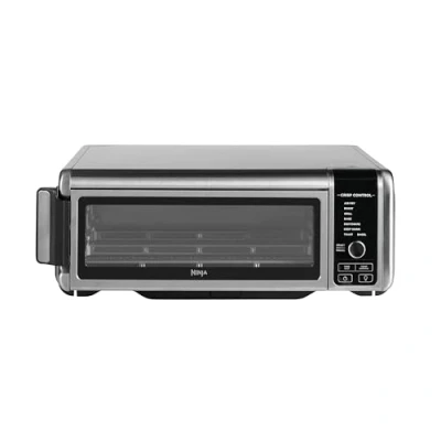 Abbildung von Ninja Foodi 8 in 1 Multifunktionsofen, tragbarer Mini Ofen für Arbeitsflächen, Multifunktionsofen mit Kochfunktionen; Air Fry, Rösten, Grillen, Backen und mehr. Silber/Schwarz SP101EU