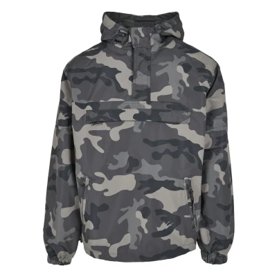 Abbildung von Brandit Accessoires PULL OVER Windbreaker, Herren, Größe: Large, Grey camouflage