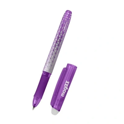 Abbildung von Online Radierstift magiXX Gelschreiber Lila mit 0,7mm Strichstärke I Tintenroller radierbar zum Schreibenlernen &amp; fürs Büro, Erasable Pen Set Radierbarer Kugelschreiber Studenten, Schüler