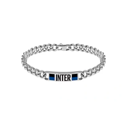 Abbildung von F.C. Internazionale Armband Stahl, Herren, Schwarz Blau Taglia Unica, Edelstahl, Kein Edelstein.