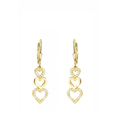 Abbildung von Sofia Milani Tripple Heart Ohrringe goldcoloured, Damen, Größe: One Size, Gold coloured
