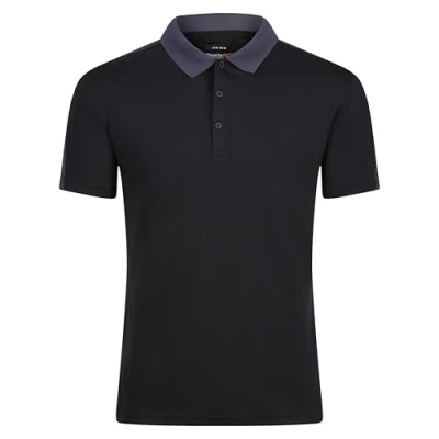 Abbildung von Regatta Professionelles Kontrast Poloshirt, Coolweave, feuchtigkeitsableitend, Schwarz/ClssicRd, M