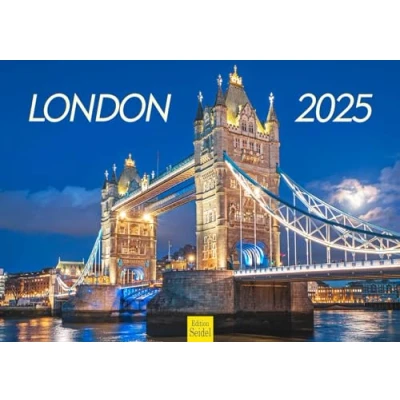 Abbildung von Edition Seidel Premium Kalender London 2025 Format DIN A3 Wandkalender England Big Ben Westminster Tower Bridge Themse Metropole Skyline