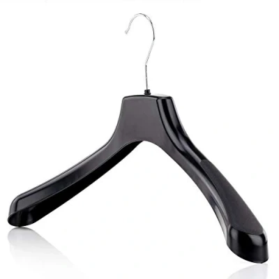 Abbildung von Hangerworld 20 Stabile Kunststoff Kleiderbügel 42cm Schwarz Ideal Für Oberkleidung