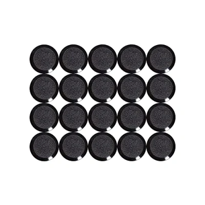 Abbildung von MAUL Facetterand Magnete (20 Stück) MAULpro Ø 15mm Mini aus Kunststoff Starke für Whiteboard und Magnettafel ideal Büro, Homeoffice Werkstatt Schwarz