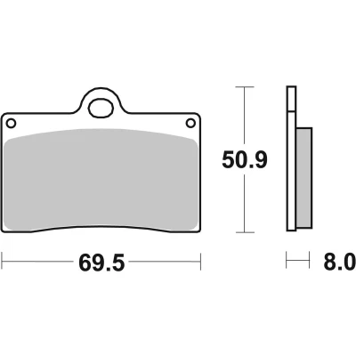 Abbildung von TRW Sinter Street MCB540SV Bremsbelagsatz