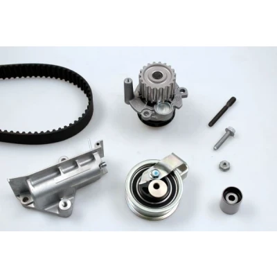 Abbildung von HEPU PK05692 Wasserpumpe + Zahnriemensatz mit Spanndämpfer, Spannrolle 120 AUDI: A4 B6 Avant, B5 Saloon, VOLKSWAGEN: Sharan I