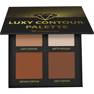 Abbildung von Contouring Palette Contour Kit Puder Makeup 4 Besondere Matte Farben Mit Spiegel Für Helle &amp; Dunkle Haut Vegan, Tierversuchsfrei Perfekte Geschenkidee