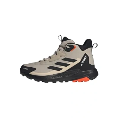 Abbildung von Adidas Terrex Anylander MID Hikingschuh, Herren, Größe: 41 1/3, Beige/core black/semi impact orange Schuhe