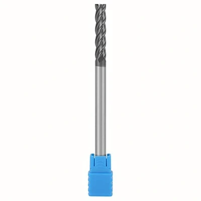Abbildung von Schaftfräser, Hartmetall Gravierfräser, 4 Nutig Wolframcarbid CNC Fräser 6 mm Durchmesser x 100 Länge Schruppfräser