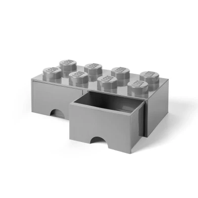 Abbildung von LEGO Aufbewahrungsbox mit Schublade 8, Grau