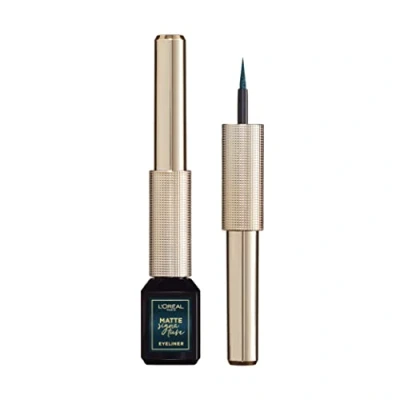 Abbildung von L&#039;Oréal Paris Matte Signature Eyeliner n.04 emaralde, One Size, Vanilla