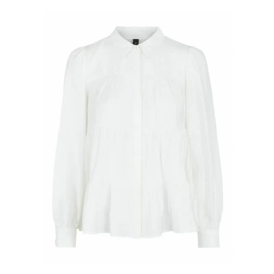 Abbildung von YAS Yaspala Hemdbluse, Damen, Größe: Small, Star white