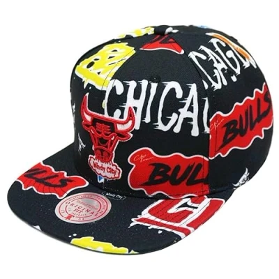Abbildung von Mitchell &amp; Ness Snapback Cap Sticker Pack Chicago Bulls