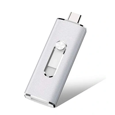 Abbildung von RAOYI USB C Stick 64GB, Dual Stick, 3.0 OTG Type Flash Laufwerk,USB 64GB Metal Speicherstick für Windows, Mac OS, Smartphone, iphone15, Android (Silber)