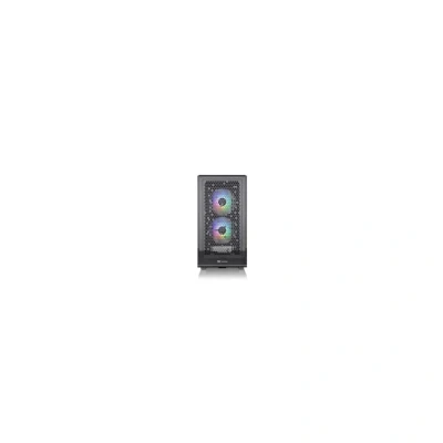 Abbildung von Thermaltake Ceres 330 TG ARGB Mid Tower Chassis Project Stealth &amp; BTF Compatible Black