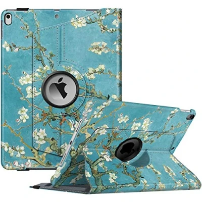 Abbildung von Fintie Hülle für iPad Air 10.5&quot; 2019 (3. Generation) / Pro 2017, 360 Grad verstellbare Schutzhülle mit eingebautem Pencil Halter, Auto Schlaf/Wach Funktion, Blossom