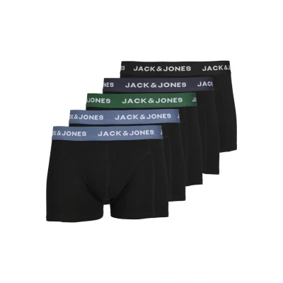 Abbildung von Jack &amp; Jones Jacsolid Trunks 5 PACK Panties, Herren, Größe: Small, Black/blue