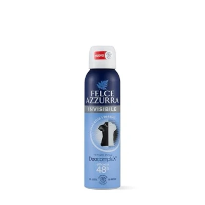 Abbildung von Felce Azzurra Deo Spray Skin Care mit weißem Tee, IdraTalc Formel, Wirksamkeit 48 Stunden, hinterlässt keine Flecken 150 ml
