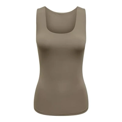 Abbildung von ONLY Damen ONLEA S/L 2 Ways FIT JRS NOOS Top, Walnut, Medium