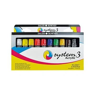 Abbildung von Daler Acrylfarbe 10 Tuben a 22 ml