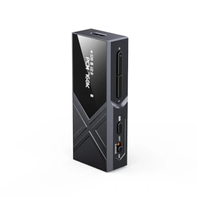 Abbildung von FiiO KA17 Tragbarer USB DAC Audio HiFi Decoder, Dual ES9069Q PCM768 DSD512 3,5/4,4 mm Ausgang für Android iOS Mac Win10 (Schwarz)