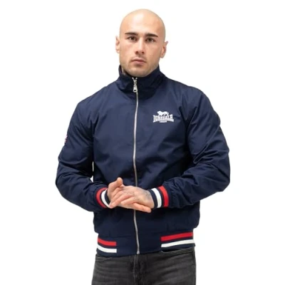 Abbildung von Lonsdale Herren Jacke schmale Passform NEWDIGATE, Navy/White/Red, L