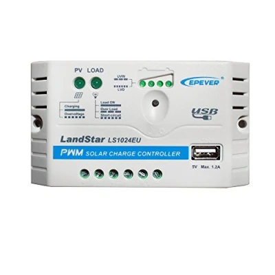 Abbildung von EPEVER® PWM Laderegler 10A 12/24V,Solar Charge Controller mit USB Anschluss ,LS1024EU