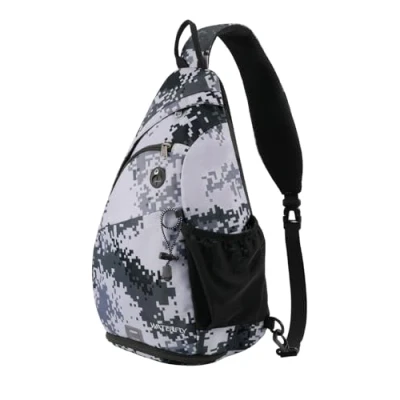 Abbildung von WATERFLY Sling Bag Crossbody Backpack Schulterrucksack mit verstellbarem Schultergurt Perfekt für Outdoorsport Wandern Radfahren Bergsteigen Reisen