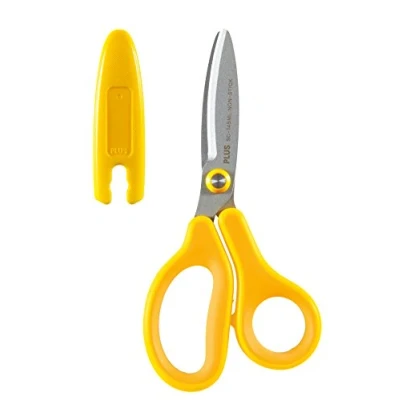 Abbildung von PLUS Japan, Schere Fitcut Curve Kids in Gelb für Linkshänder, 1er Pack (1x 1 Schere)