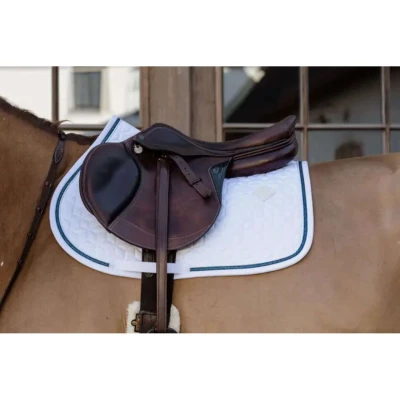 Abbildung von Kentucky Schabracke Glitter Rope Springen Weiß/Navy Warmblut
