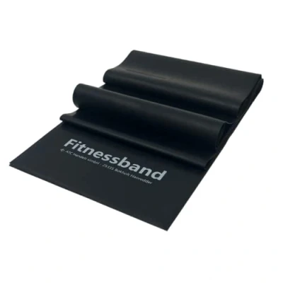 Abbildung von ATC Handels GmbH Fitnessband 1,5m, 2,5m, 5,5m und 25m x 15,5cm in 6 verschiedenen Stärken Widerstandsband, Gymnastikband, Trainingsband, Sportband, Krafttraining Yoga, 2,5m extra schwer schwarz