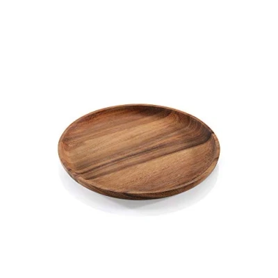 Abbildung von Zassenhaus Snackteller aus Akazienholz in der Farbe Dunkelbraun, Maße: 25cm x 2cm, 055986