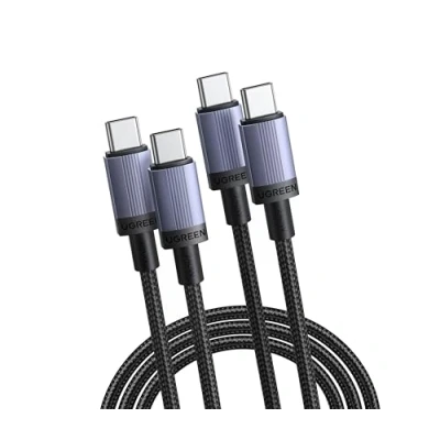 Abbildung von UGREEN USB C Kabel 240W Ladekabel 2 Stück PD 3.1 Schnellladekabel PPS auf für iPhone 16/15 Serie, MacBook Pro/Air, iPad Pro, Galaxy S25, Pixel 9, Dell XPS, Steam Deck usw(1M)