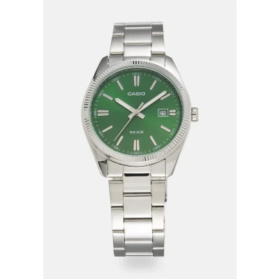 Abbildung von Casio Uhr silvercoloured/green, Größe: One Size, Silver coloured/green
