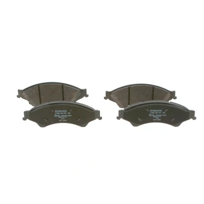 Abbildung von BOSCH 0 986 494 791 Bremsbelagsatz Low Metallic mit integriertem Verschleißwarnkontakt, akustischer Verschleißwarnung Anti Quietsch Blech