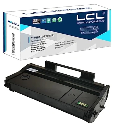 Abbildung von LCL Kompatibel Tonerkartusche 407166 SP100 SP112 (1 Schwarz) Ersatz für Ricoh Aficio SP 100 100SU 100SF 100E 112, 112SU 112SF