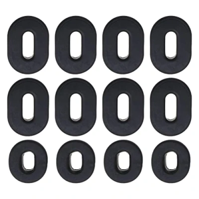 Abbildung von be in your mind 12 Stück Motorraddeckel seitlich, aus Gummi, mit Ösen, Seitenwand, einfache Verkleidung, Unterlegscheibe, Abstandshalter, kompatibel CG 125 ZJ125