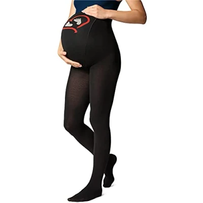 Abbildung von BE Mammy Umstandsstrumpfhose 150 DEN 1122 (Schwarz Muster 001, M)