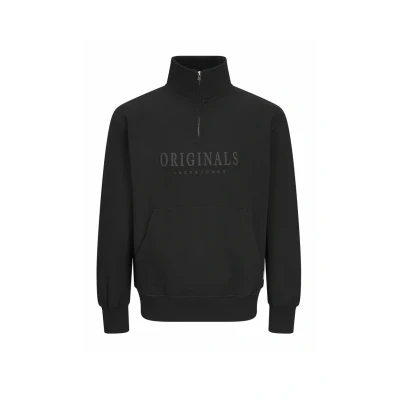 Abbildung von Jack &amp; Jones Gedruckt Sweatshirt, Herren, Größe: Small, Black