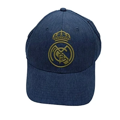 Abbildung von Real Madrid FC Rm3go20, Kappe Blau/Gold Stahl Mit Gitter Erwachsene, verstellbar Jeans 2019 2020 Unisex, Einheitsgröße