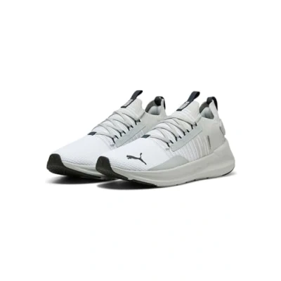 Abbildung von PUMA Unisex SOFTRIDE Symmetry FUZION Straßen Laufschuh, White COOL Light Gray Navy, 38.5 EU
