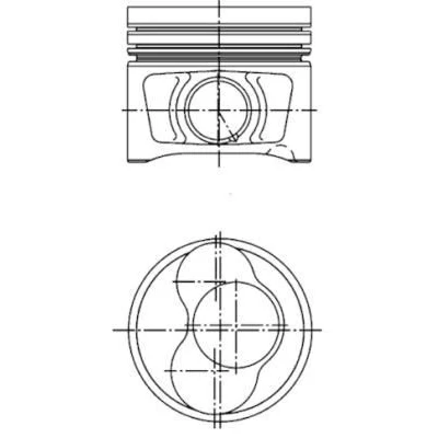 Abbildung von KOLBENSCHMIDT 40409620 Kolben 81,51 AUDI: A4 B7 Avant, VOLKSWAGEN: Passat B6 Variant, SEAT: Leon II Hatchback