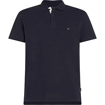 Abbildung von Tommy Hilfiger FLAG Under Placket REG Poloshirt, Herren, Größe: Small, Desert sky