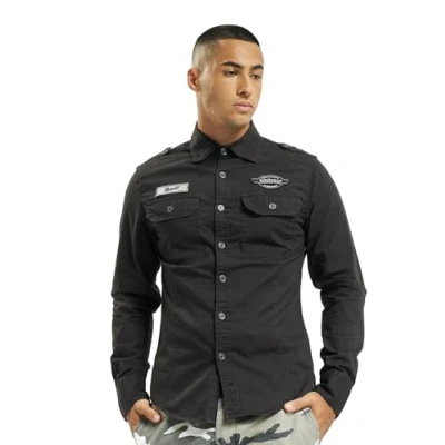 Abbildung von Brandit Herren Hemden Luis Vintage schwarz 6XL