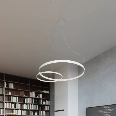 Abbildung von SOLLUX TH.107 Kronleuchter RIO weiß 4000K L: 55cm, B: H: 150cm, LED/30W,