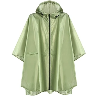 Abbildung von ANYOO Wasserdicht Radfahren Regen Poncho Portable Leichte Regenjacke Mit Kapuze Fahrrad Compact Cape Wiederverwendbare Unisex für Backpacking Camping Outdoors